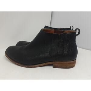 Kork Ease Boots Womens 9 Chelsea Ankle Shoes Black Leather Classic Casual Low